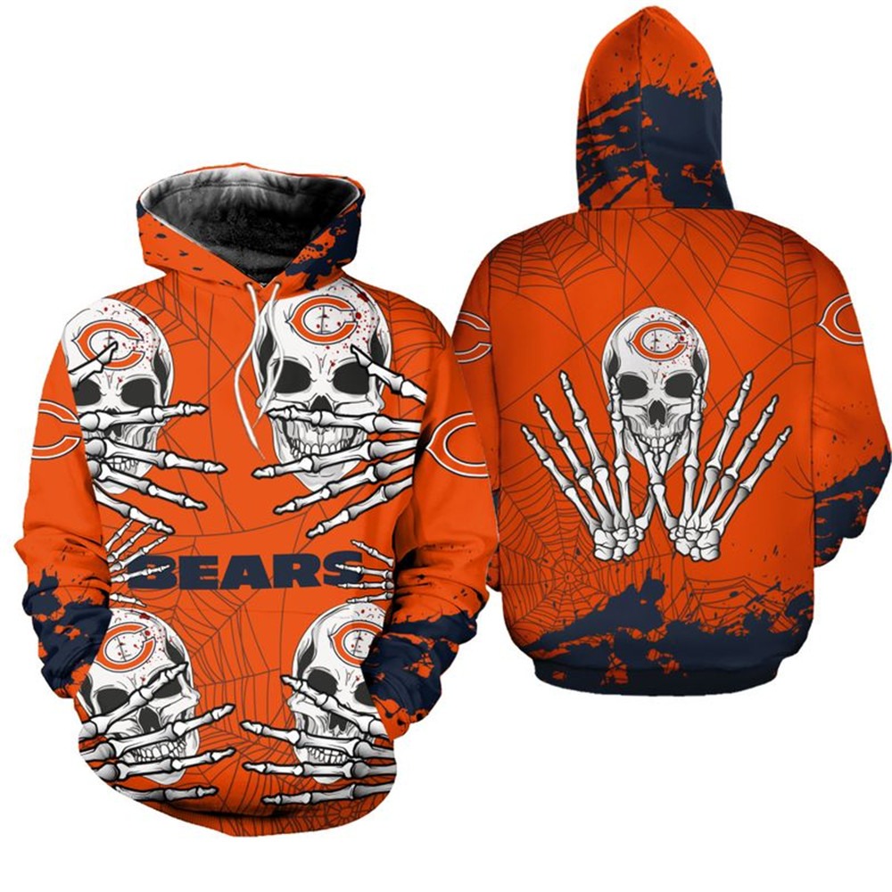 Scare Everyone With This Carolina Panthers Skull Hoodie For Halloween Perfect Graphic Gifts For Fans 0