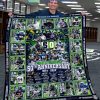 Seattle Seahawks 50th Anniversary 1974 2024 Fleece Blanket Quilt 1 z0bzK