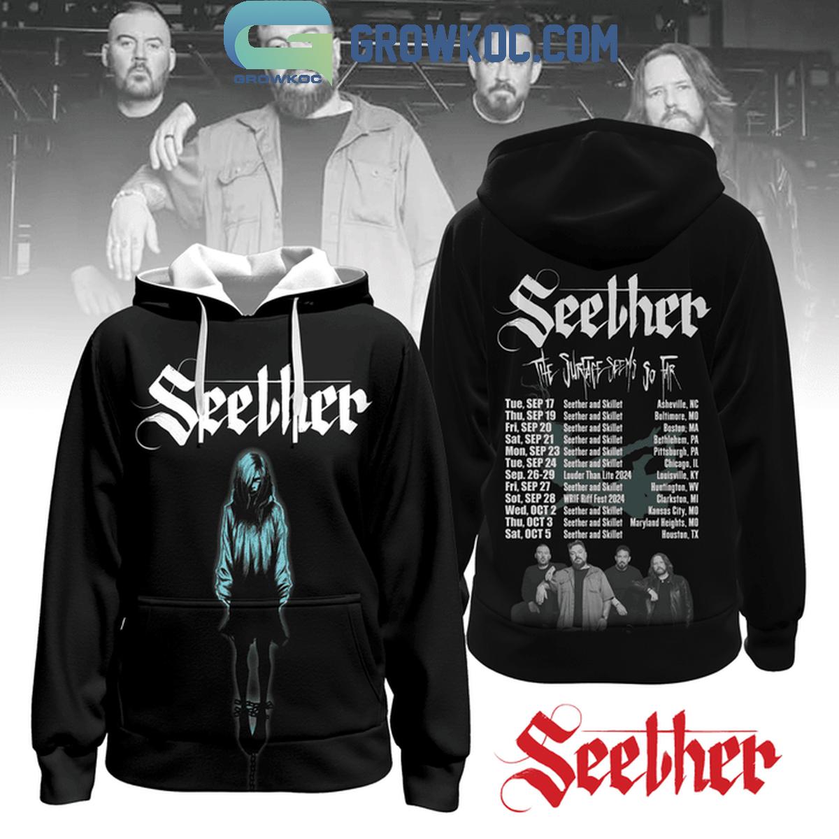 Seether The Surface Seems So Far Tour 2024 Hoodie T Shirt 1 FWdk1