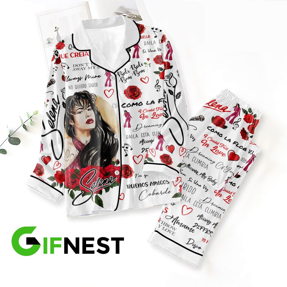 Selena Button Down Pajamas Set VANDH983