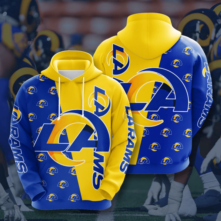 Show Your Love for Los Angeles Rams with All Over Print Hoodie 3D 0