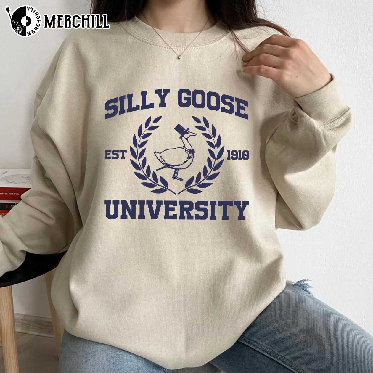 Silly Goose University Sweatshirt Est. 1910 Funny Gift Ideas for Men 3