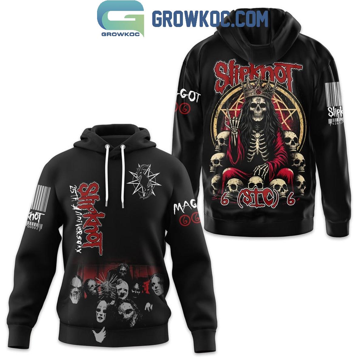 Slipknot 25th Anniversary Skull And Blood Fan Hoodie Shirts 1 ay15s