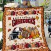 South Carolina Gamecocks NCAA Football Welcome Fall Pumpkin Halloween Fleece Blanket Quilt2B1 iEVYo