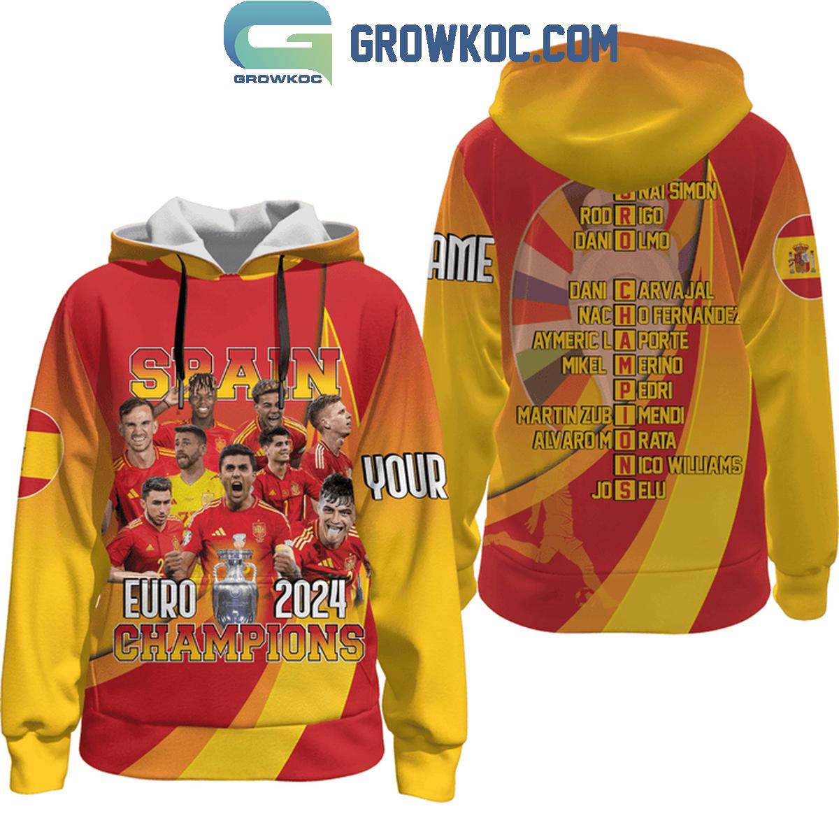 Spain National Team Euro 2024 Champions Personalized Hoodie Shirts 1 0cQqg