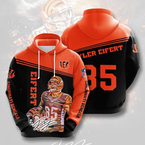 Sports Team Tyler Eifert Cincinnati Bengals Hoodie 3D 0