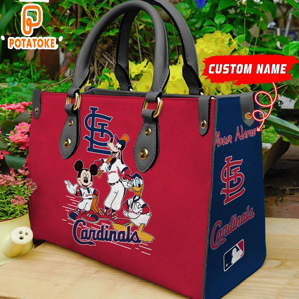 St Louis Cardinals Disney Women Leather Hand Bag