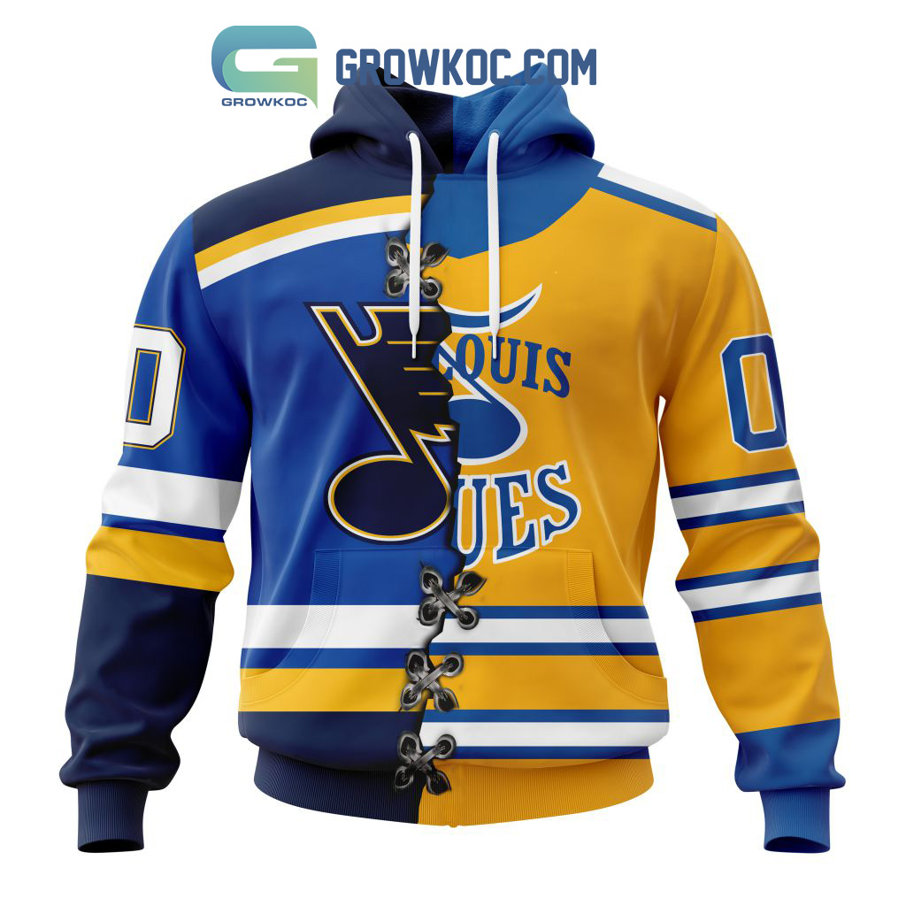 St. Louis Blues Mix Reverse Retro Personalized Hoodie Shirts2B1 YztOz