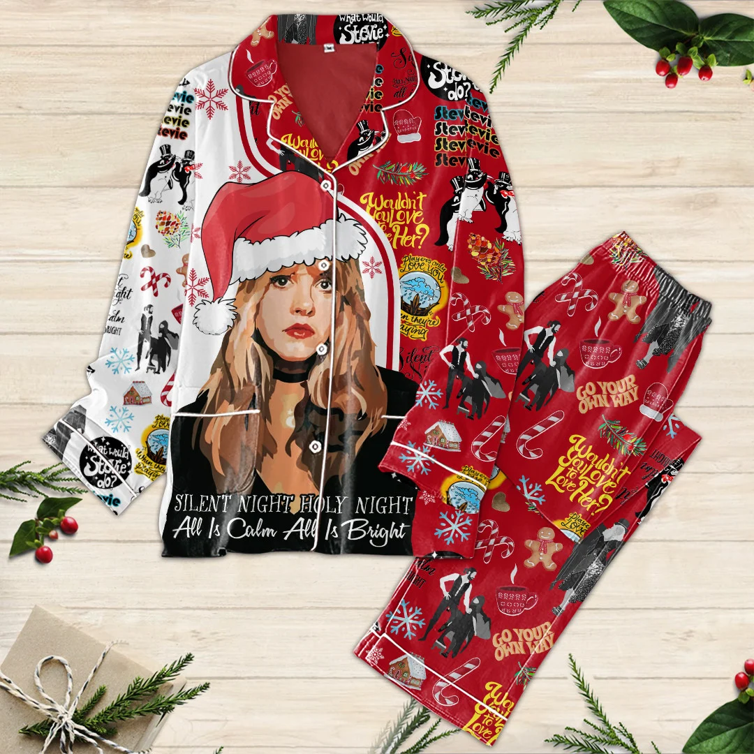 Stevie Nicks Christmas Pajamas Set2B1 RCMuF