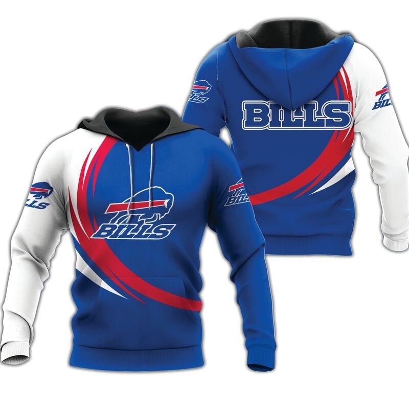 Stylish Buffalo Bills Hoodie With Unique Curve Graphic Design For Fans 0