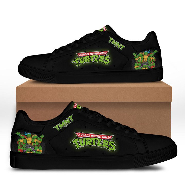 TH090222 34xxxTMNT black stan smith shoes3