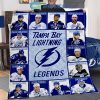 Tamba Bay Lightning Legends Collection Fleece Blanket Quilt2B1 txyAB