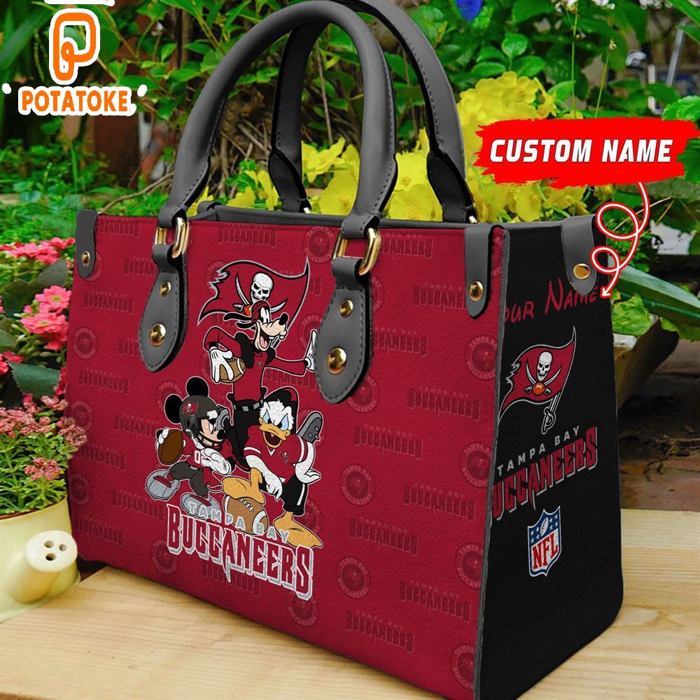 Tampa Bay Buccaneers Disney Women Leather Hand Bag