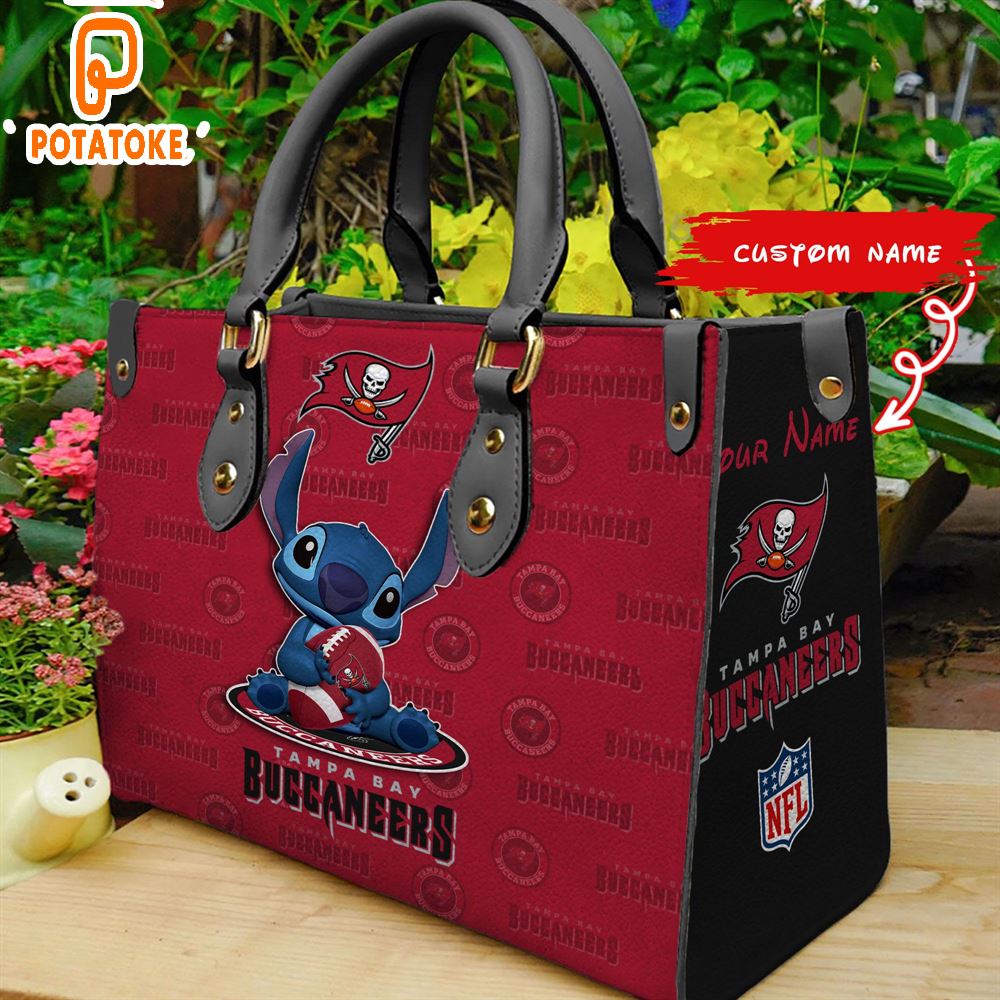 Tampa Bay Buccaneers Stitch Women Leather Hand Bag