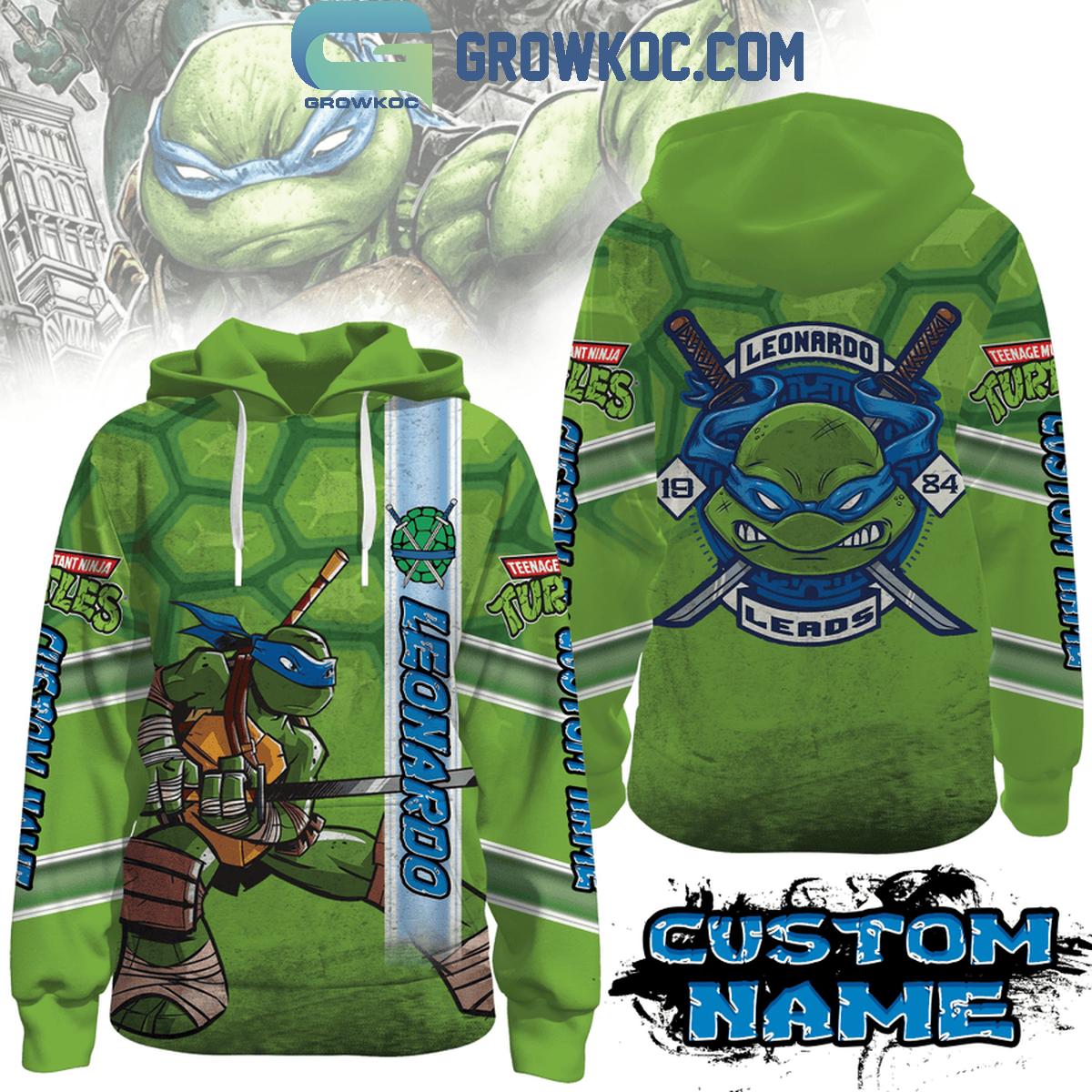 Teenage Mutant Ninja Turtle Leonardo Leads Personalized Hoodie Shirts 1 6Lk4Z