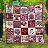 Texas A26amp3BM Aggies NCAA Collection Design Fleece Blanket Quilt2B1 0t2B0