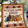 Texas A M Aggies NCAA Football Welcome Fall Pumpkin Halloween Fleece Blanket Quilt2B1 pjrQF