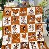 Texas Longhorns NCAA Mickey Disney Fleece Blanket Quilt2B1 dTozo