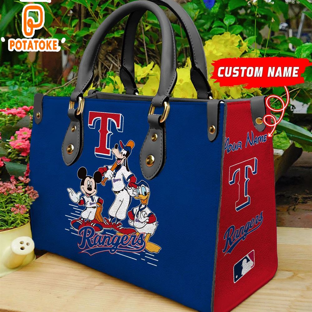 Texas Rangers Disney Women Leather Hand Bag