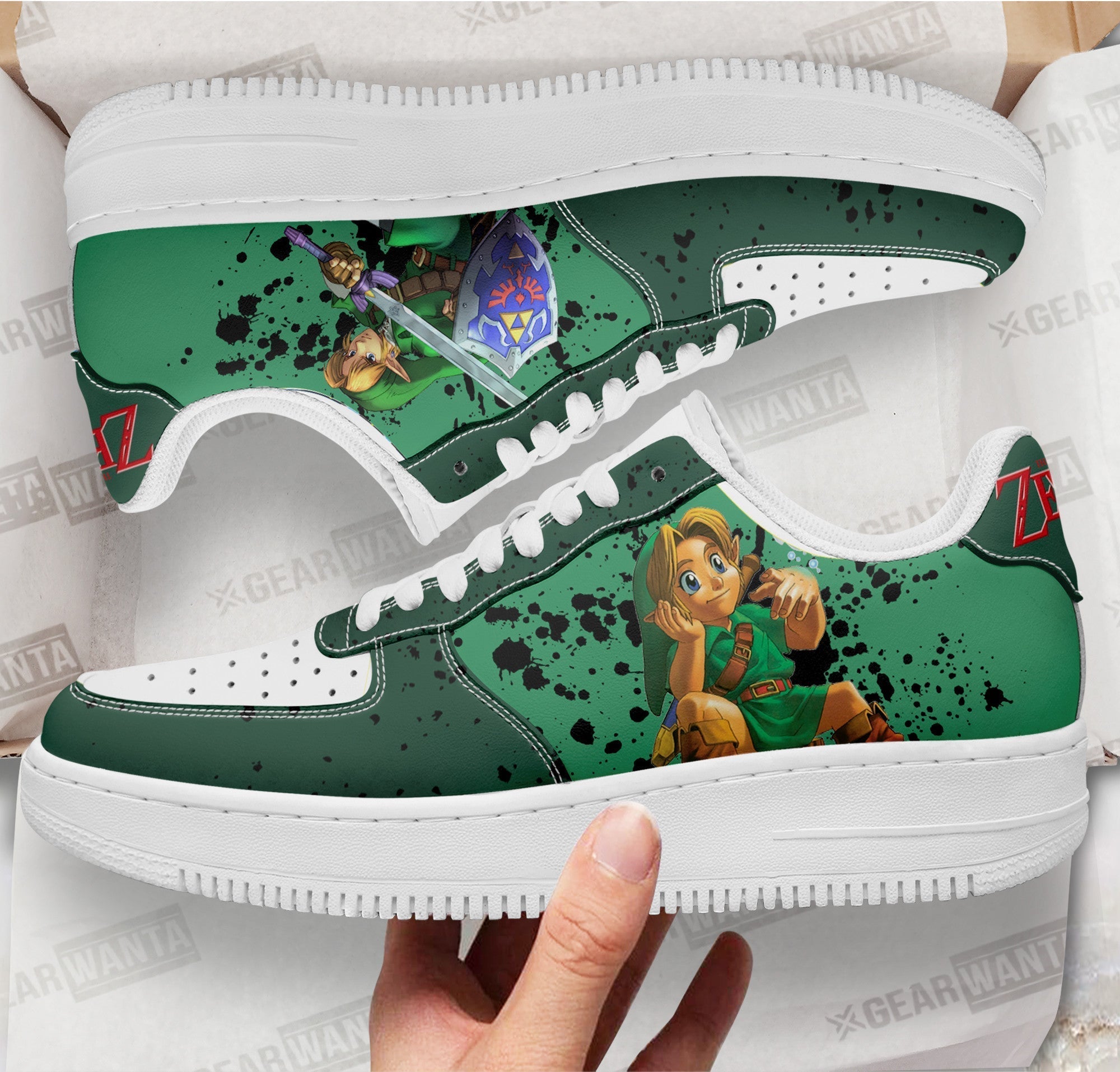 The Legend of Zelda Air Sneakers Custom For Gamer Shoes 1 GearWanta