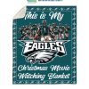 This Is My Philadelphia Eagles NFL Team Christmas Movie And Watching Blanket Fleece2B1 Pcobv