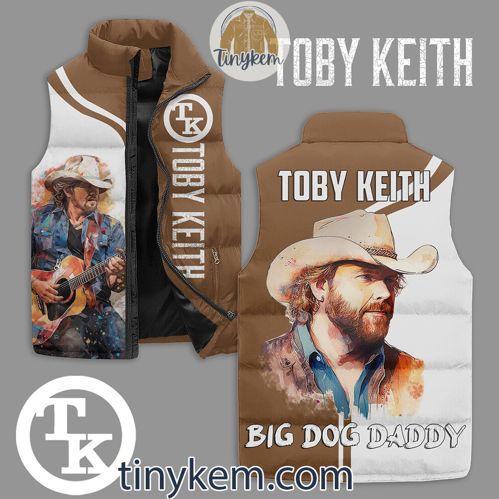 Toby Keith Puffer Sleeveless Jacket Big Dog Daddy2B1 Xs1N8