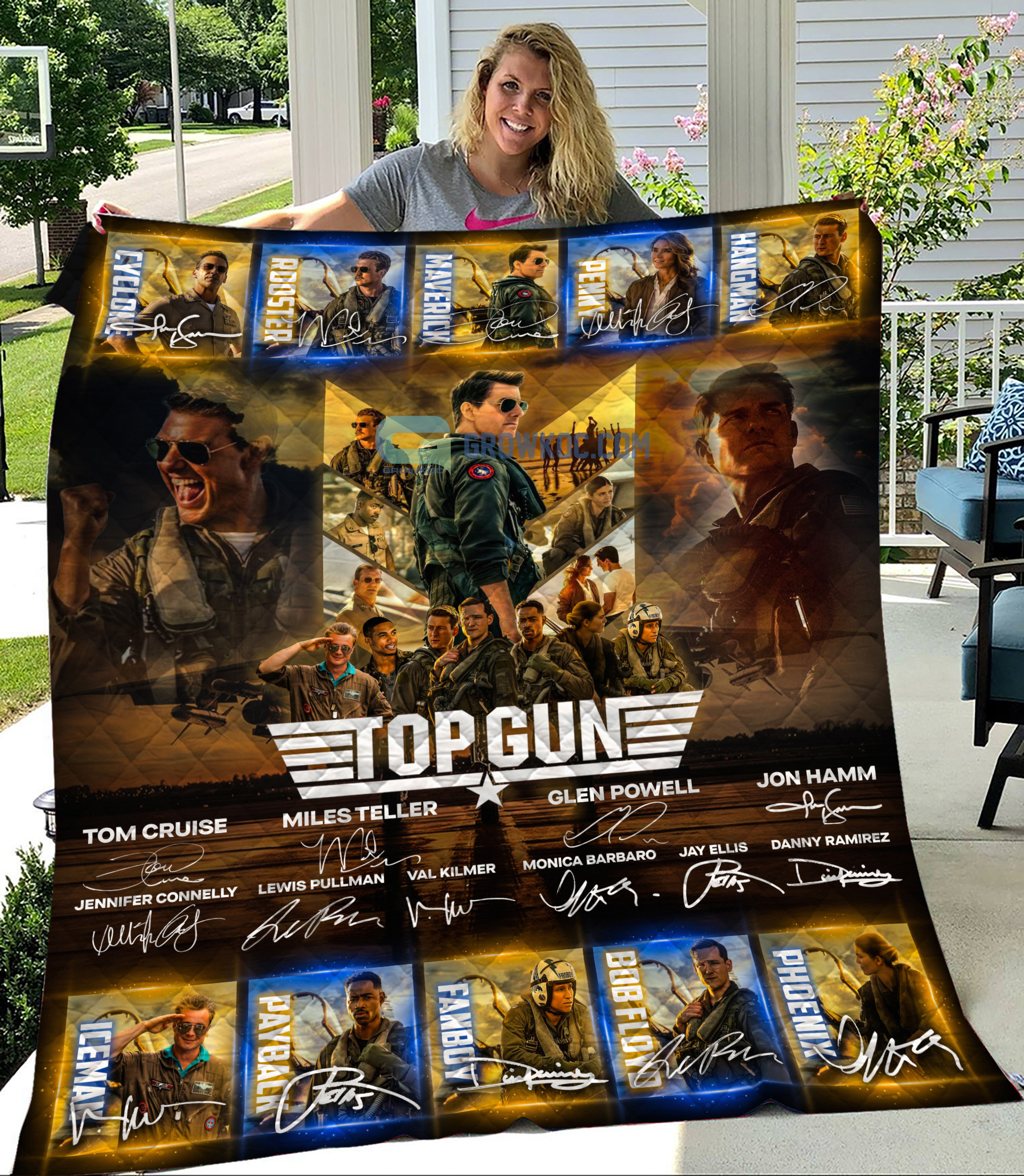 Top Gun Tom Cruise Fleece Blanket Quilt2B1 4bhE8