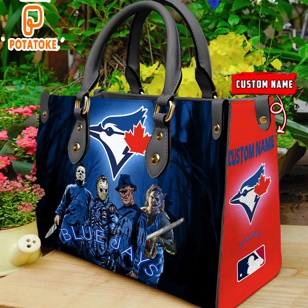 Toronto Blue Jays MLB Halloween Women Leather Hand Bag