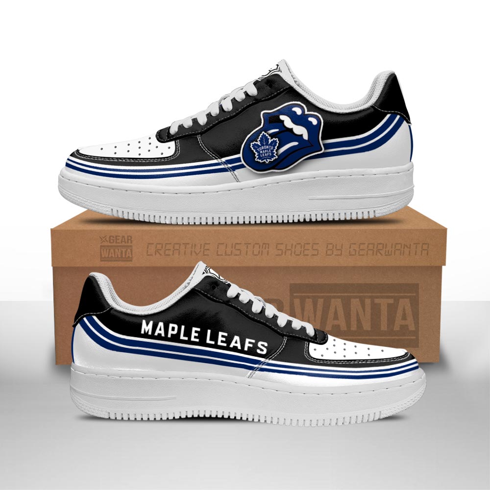 Toronto Maple Leafs Sneakers Custom Force Shoes Sexy Lips For Fans 1 GearWanta