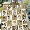 UCF Knights NCAA Mickey Disney Fleece Blanket Quilt2B1 ssdSm