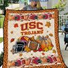 USC Trojans NCAA Football Welcome Fall Pumpkin Halloween Fleece Blanket Quilt2B1 jNnpu