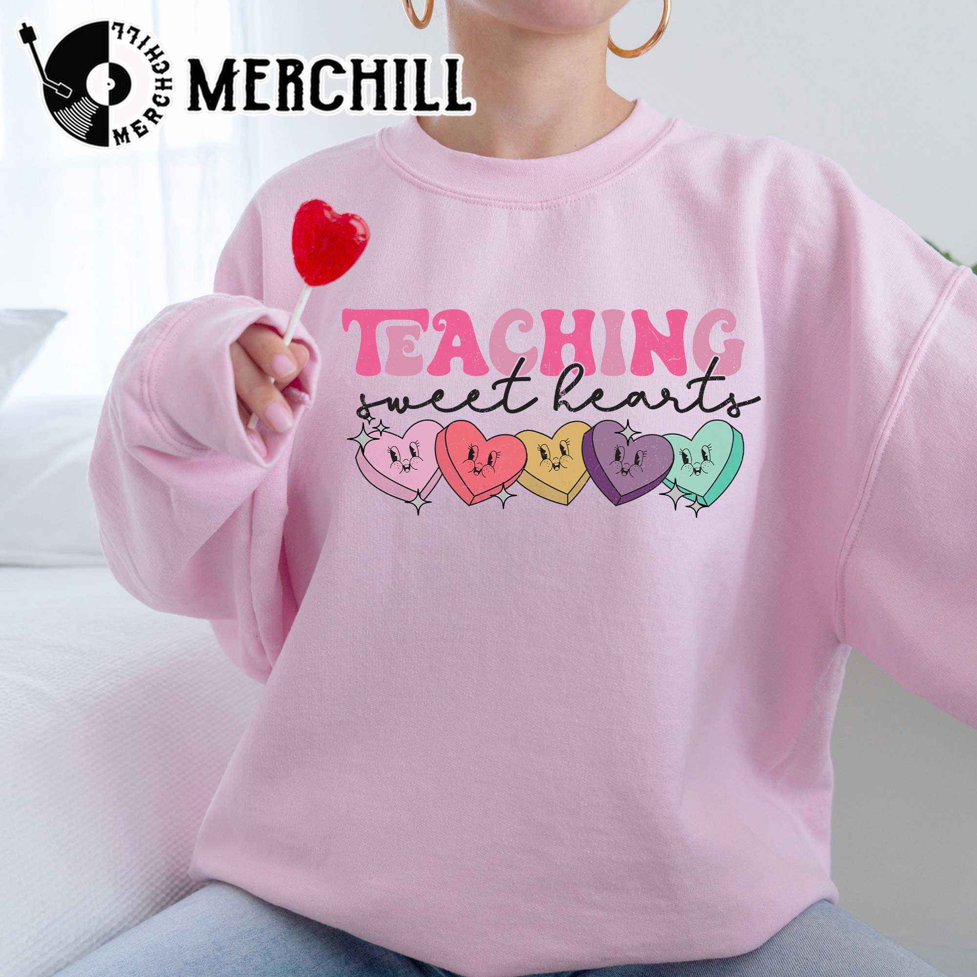 Valentines Day Teacher Sweatshirt Teacher Valentines Day Gift