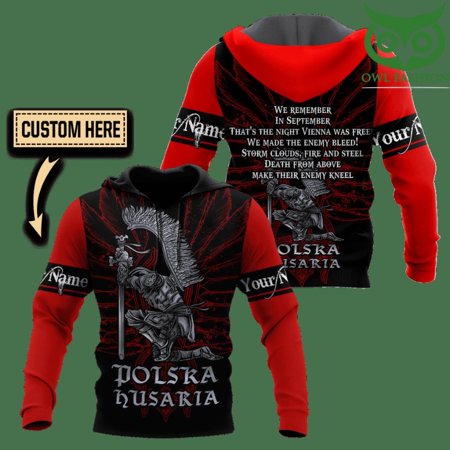 VeQM01jF 12 Polska Husaria Hussars Custom hoodie 3D