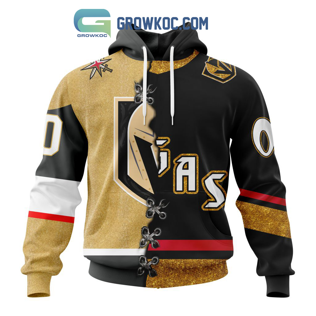 Vegas Golden Knights Mix Reverse Retro Personalized Hoodie Shirts2B1 3kuYR