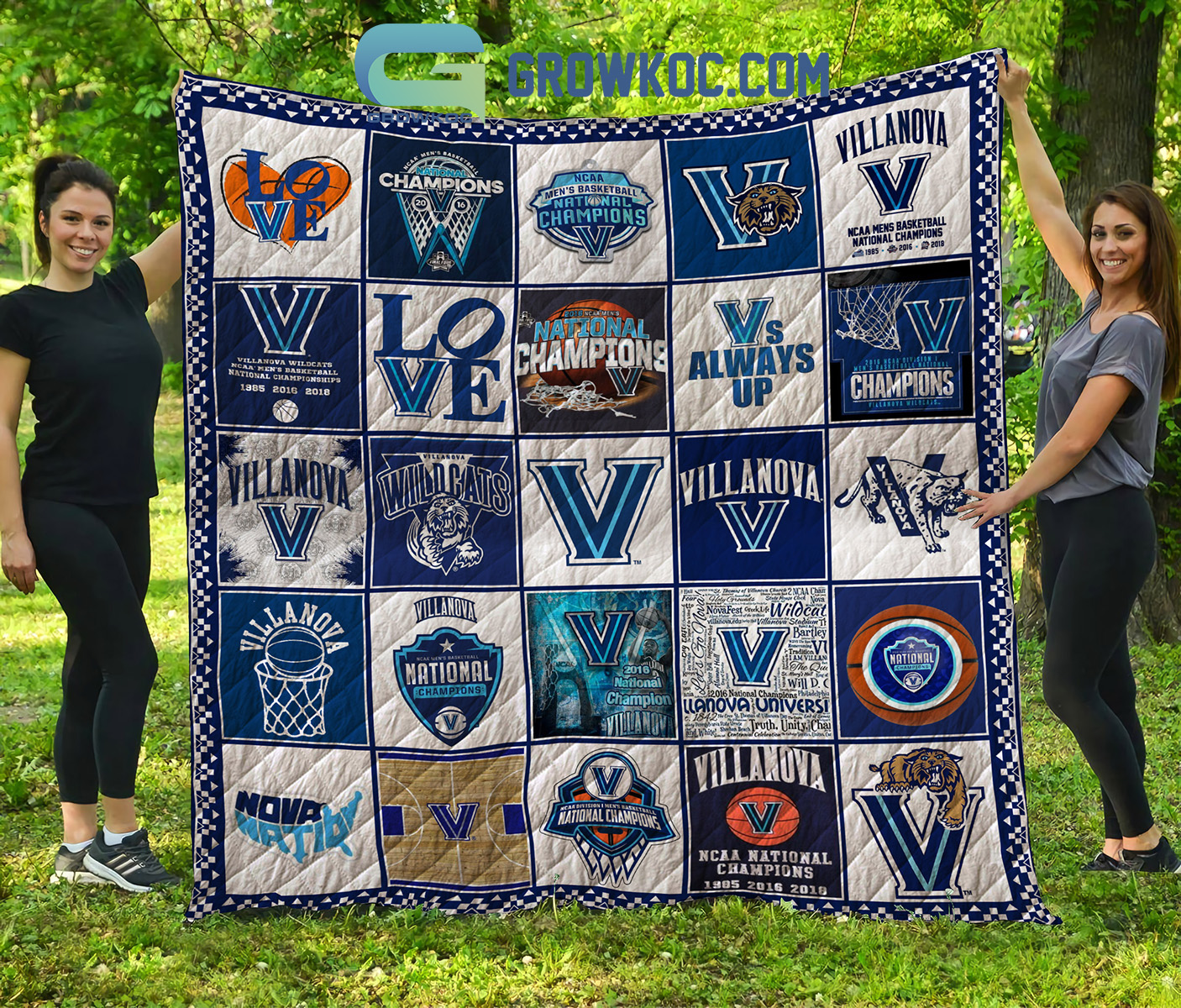 Villanova Wildcats mens basketball NCAA Collection Design Fleece Blanket Quilt2B1 1AnAW