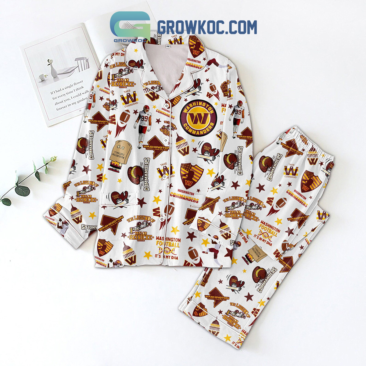 Washigton Commanders Take Command Pajamas Set2B1 4dlZe