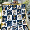 West Virginia Mountaineers NCAA Mickey Disney Fleece Blanket Quilt2B1 x6pgD