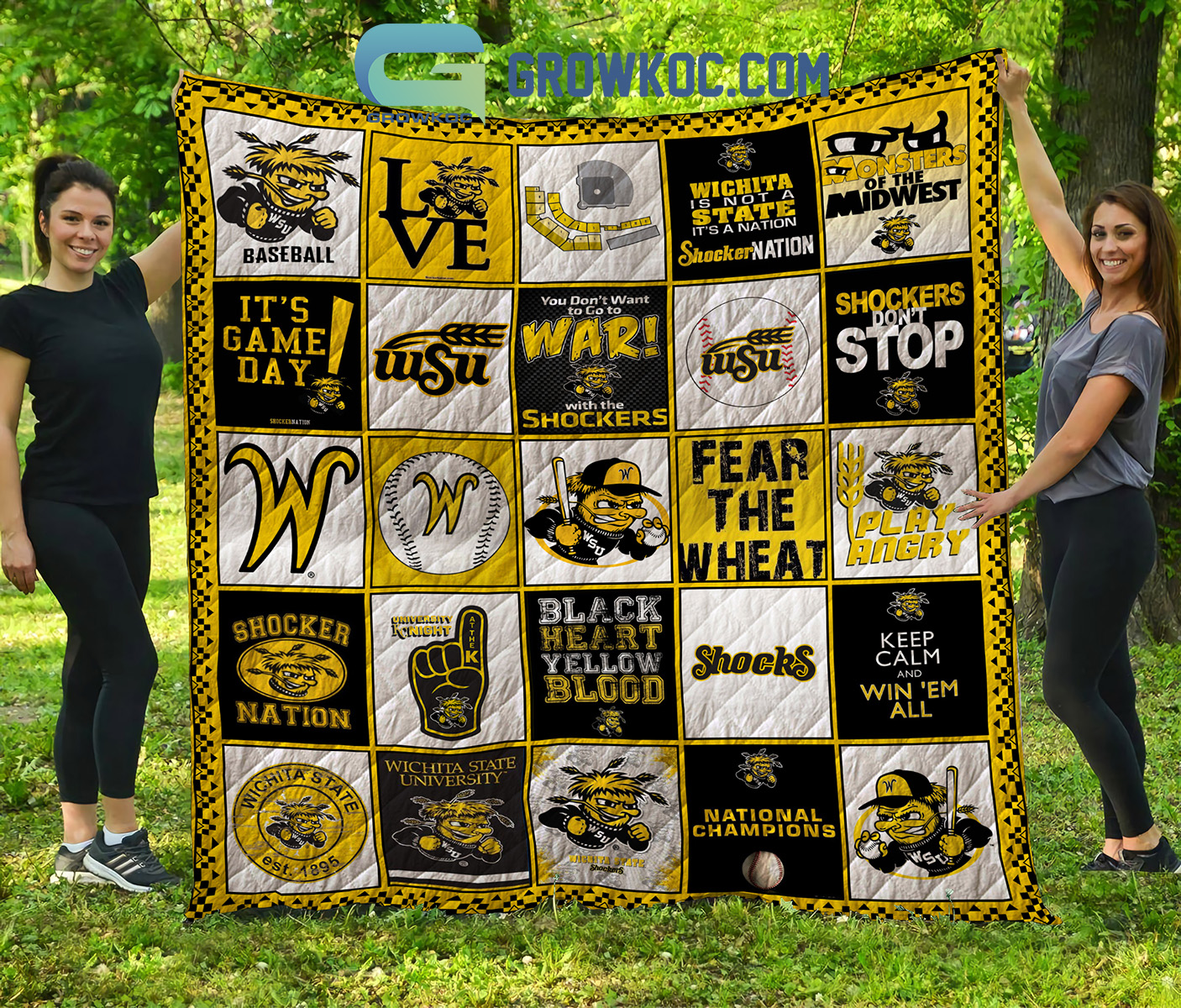 Wichita State Shockers baseball NCAA Collection Design Fleece Blanket Quilt2B1 2U2H3