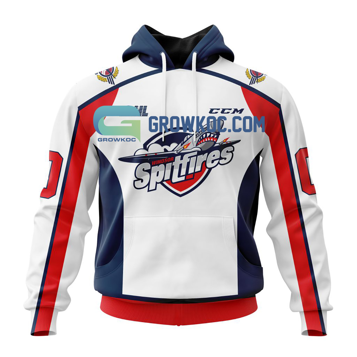 Windsor Spitfires Away Jersey Personalized Hoodie Shirts2B1 umL3D