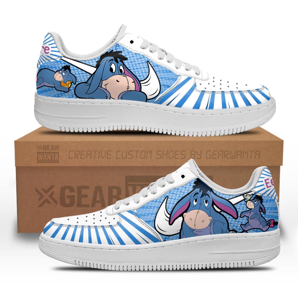 Winnie The Pooh Eeyore Air Sneakers Custom 1 GearWanta d4c1f686 3be6 401d 90b3 d91f8d186ef9