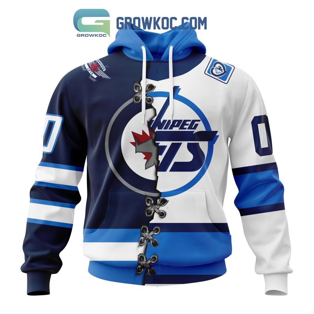 Winnipeg Jets Mix Reverse Retro Personalized Hoodie Shirts2B1 DV0bw