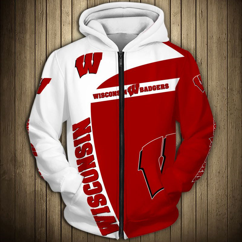 WisconsinBadgersTideZipUpHoodie3D 1 1000x