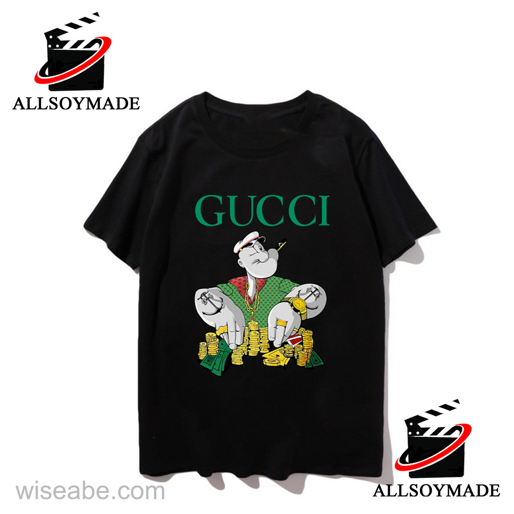 Wiseabe Cheap Popeye Gucci Tshirt Womens Gucci Tshirt Mens 66deff40b5cc9