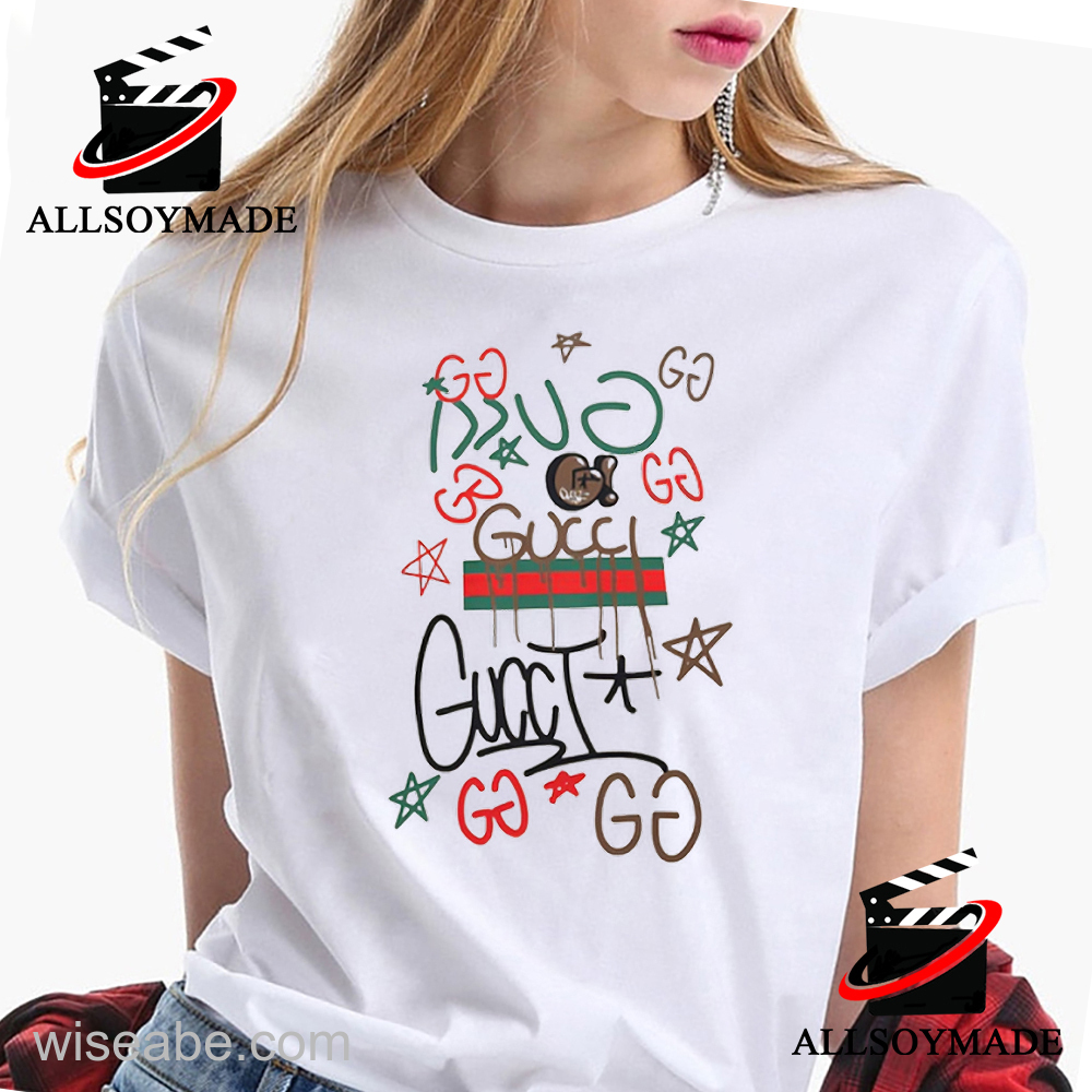 Wiseabe Cheap Star Gucci Tshirt Womens Gucci Tshirt Mens 66e25d6096d6a