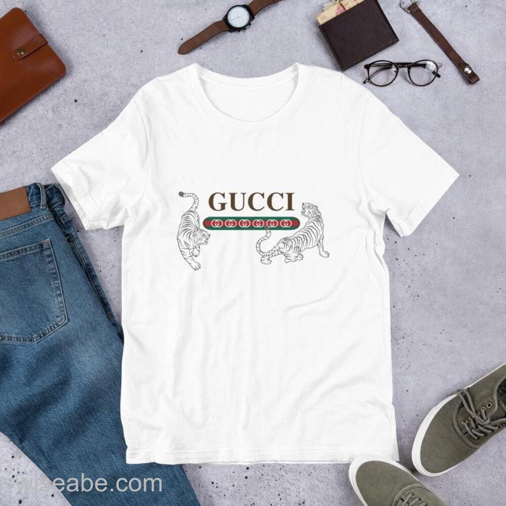 Wiseabe Cheap Tiger Gucci Logo Shirt 66fcb4c0aa09c