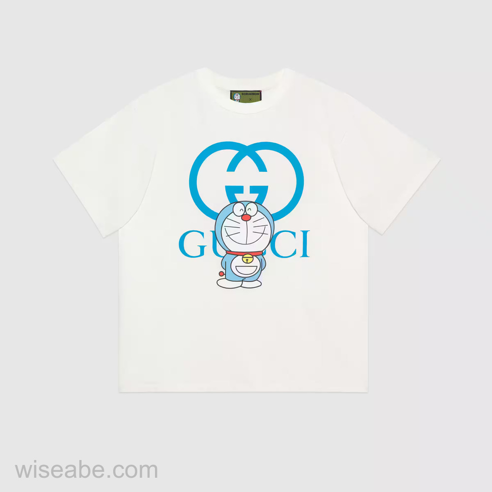 Wiseabe Gucci Doraemon T shirt Fake Gucci Shirt 66f3b7e2e32ec