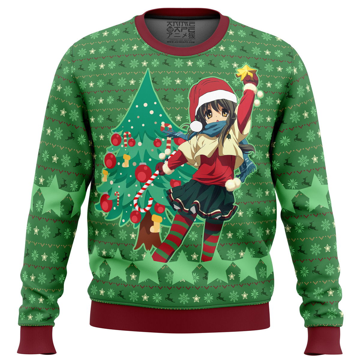 Wish Upon a Star This Christmas Clannad men sweatshirt FRONT mockup