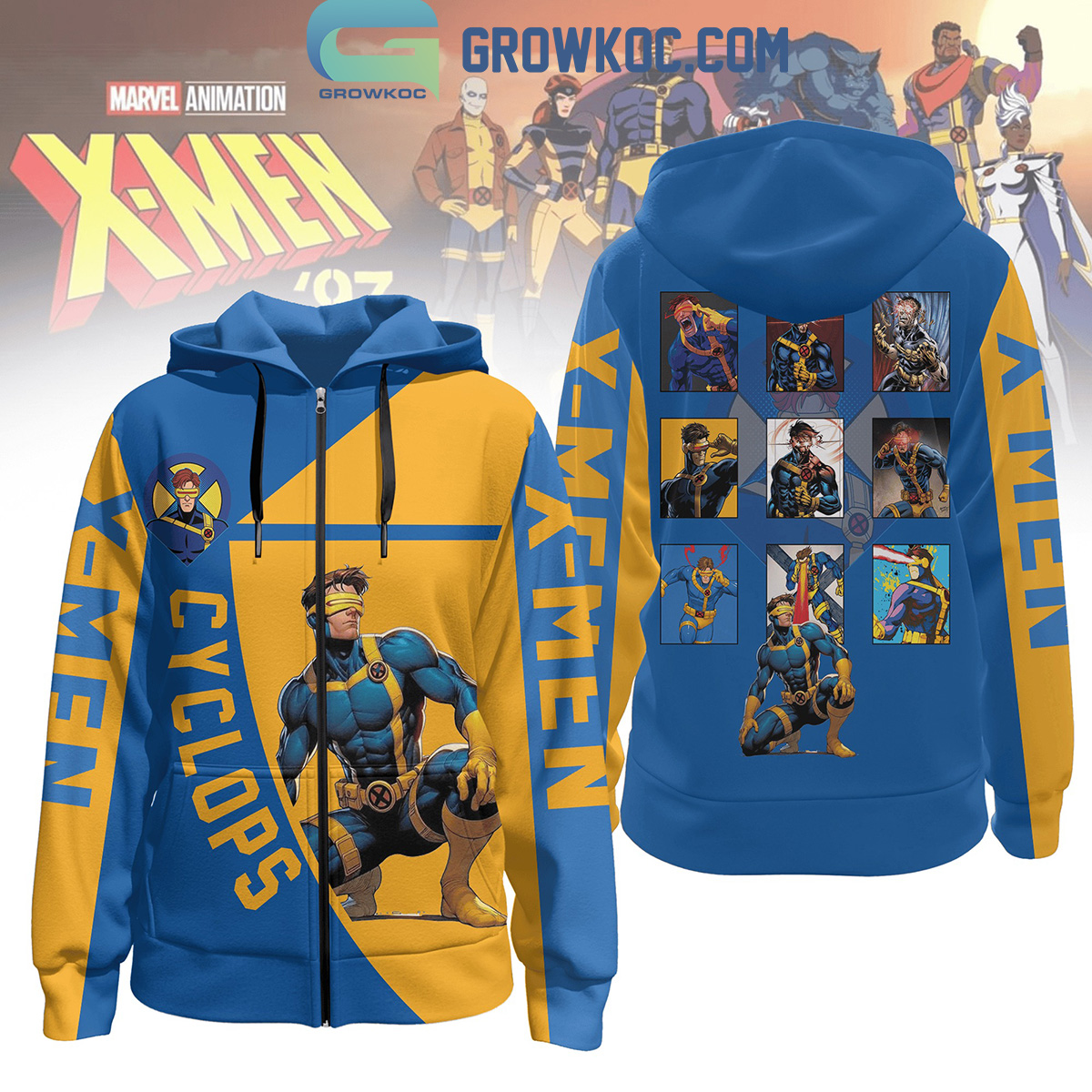 X Men 97 Marvel Animation Cyclops Hero Hoodie Shirts2B1 9LPAQ