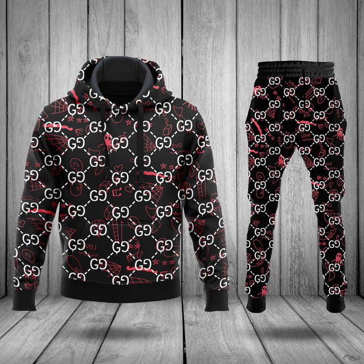 XOX4bBZS T090822 08xxxGucci Authentic Hoodie Jogger Pants 88