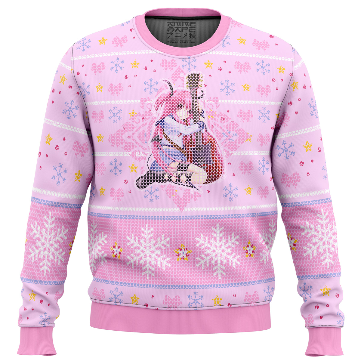 Yui Loves Guitar Angel Beats men sweatshirt FRONT mockup